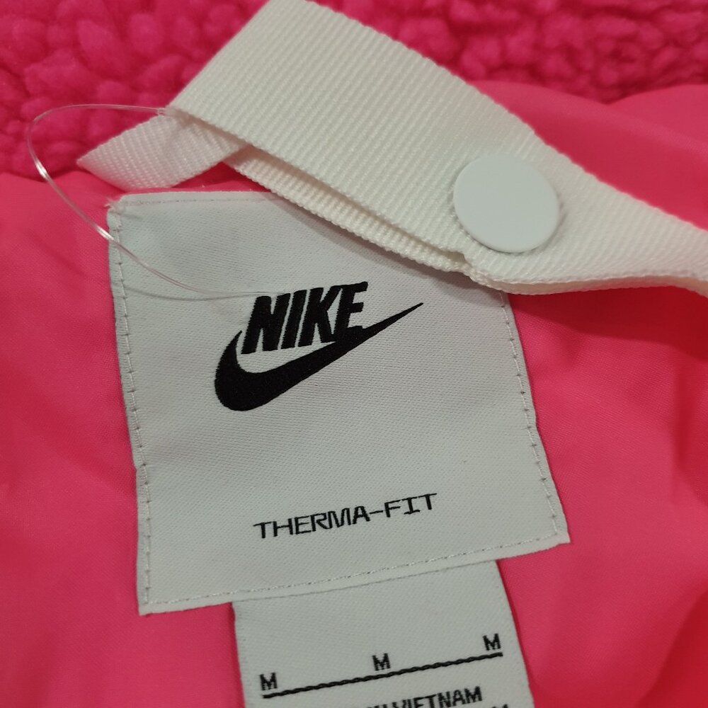 NWT Nike Therma-FIT Women High-Pile Pink Jacket Sherpa M - Picture 7 of 10